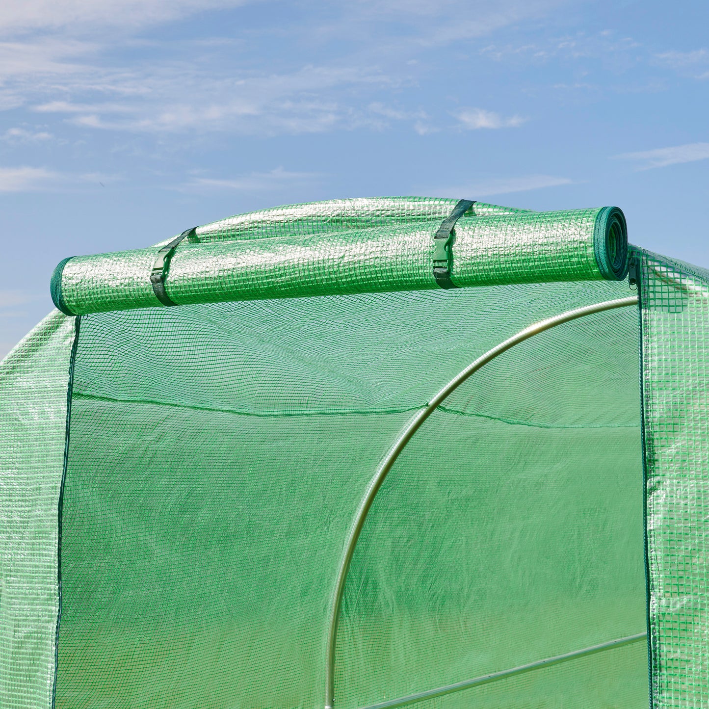 3m Replacement Polytunnel Greenhouse Cover - Zip Door