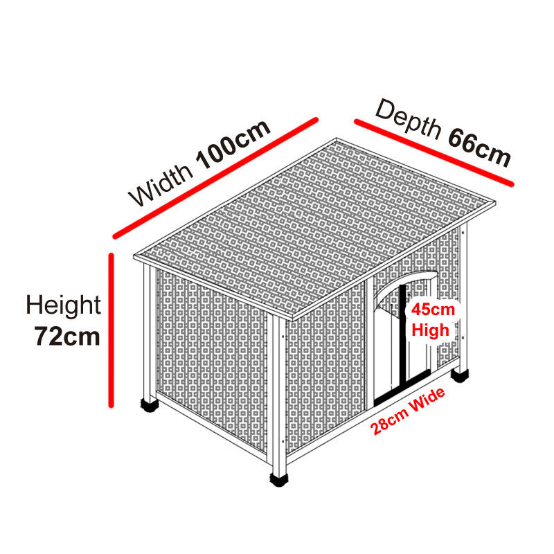 Medium Wooden Dog Kennel