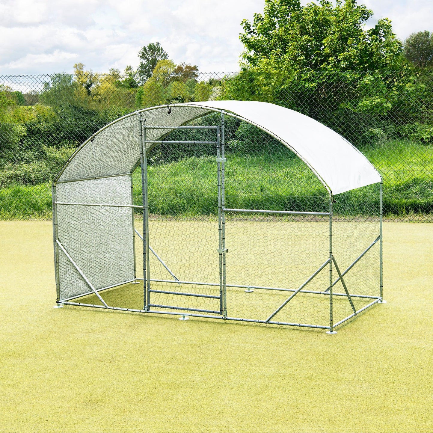 Mini Galvanised Cage - Walk In Chicken Run