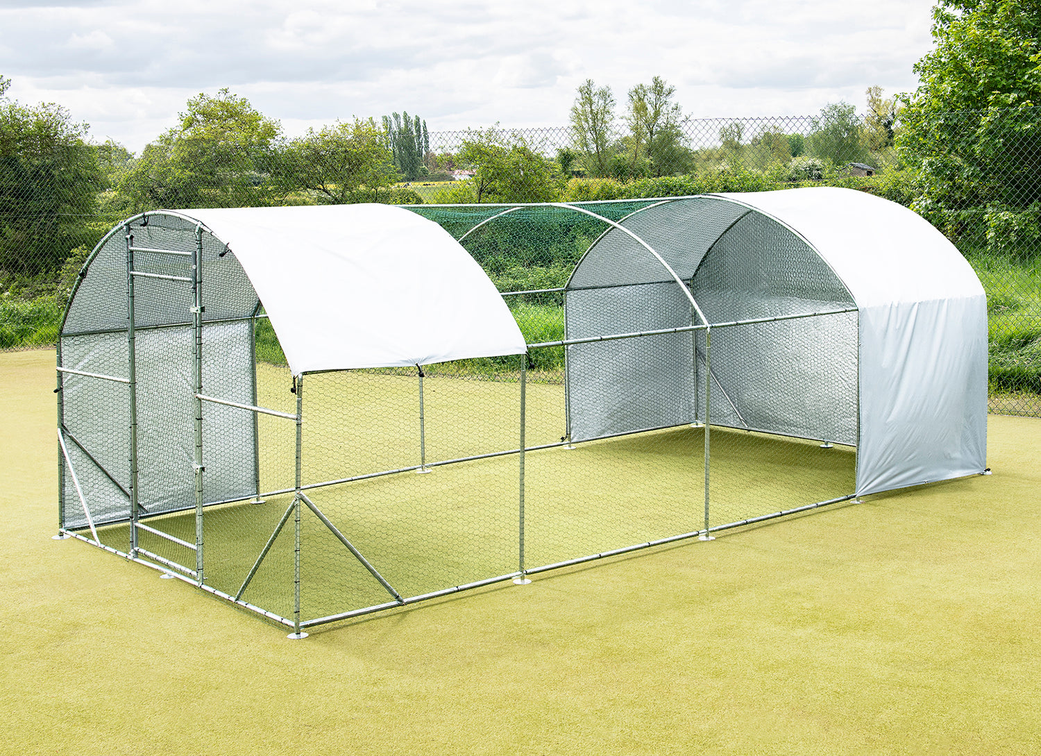 Galvanised Chicken Run and Outdoor Pet Cages