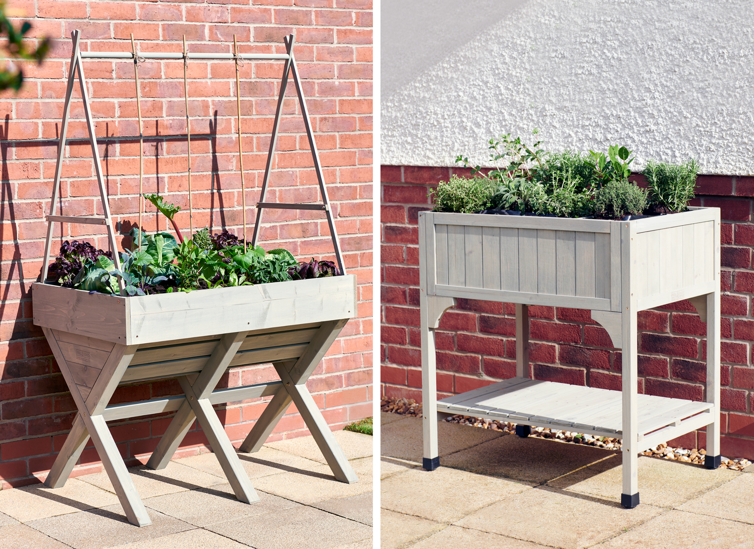 Raised Wooden Planters