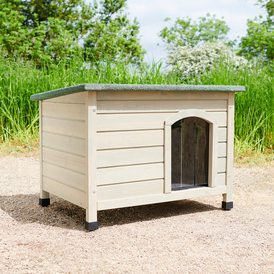 Small Sage Grey Wooden Kennel For Dogs