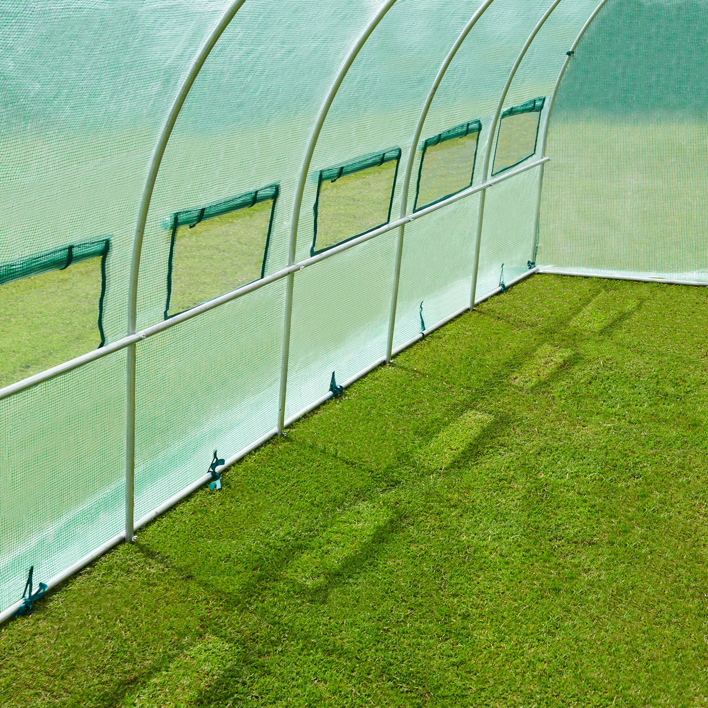 6m Replacement Polytunnel Greenhouse Cover - Zip Door