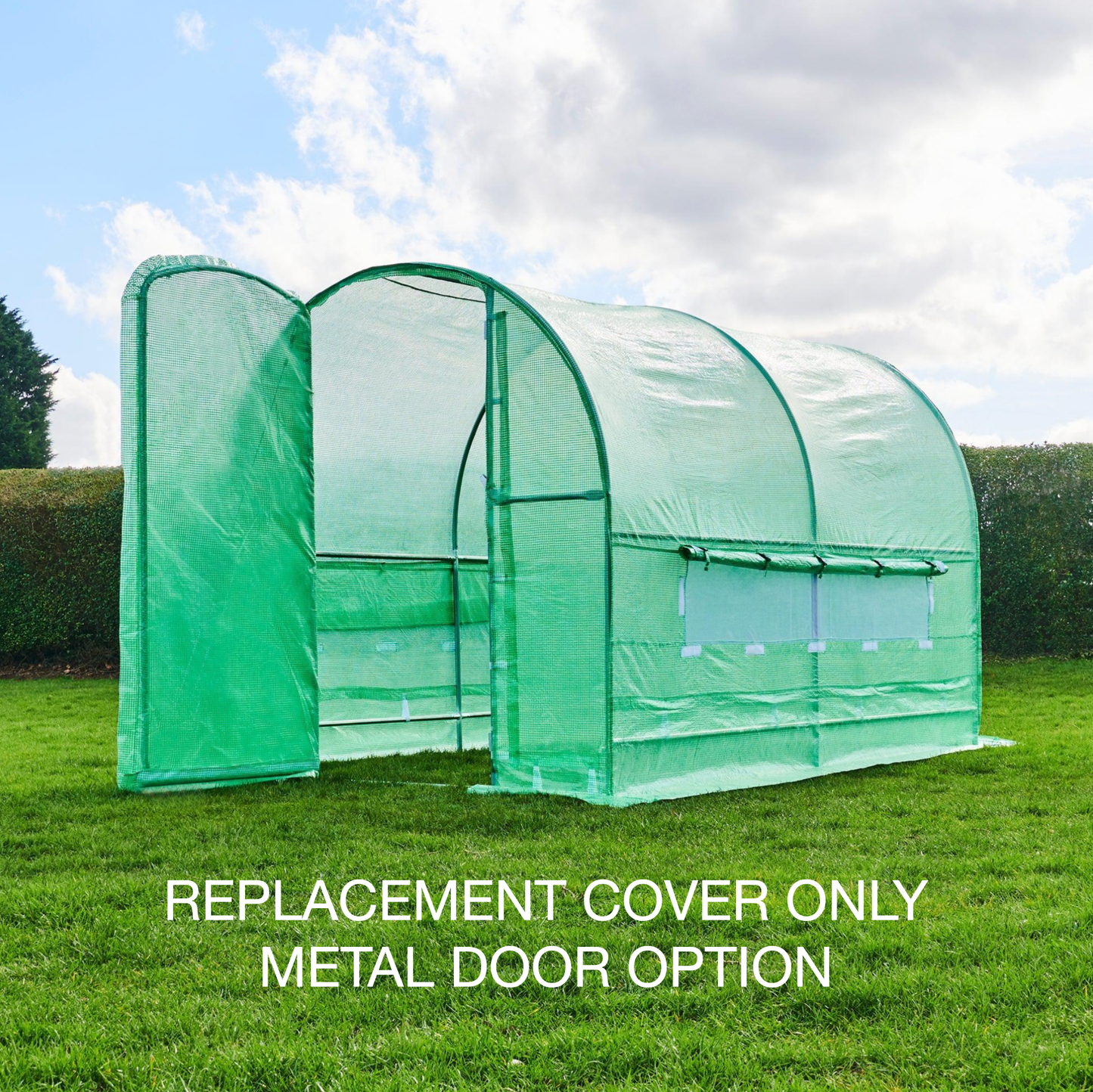 3m Replacement Polytunnel cover - Metal Door