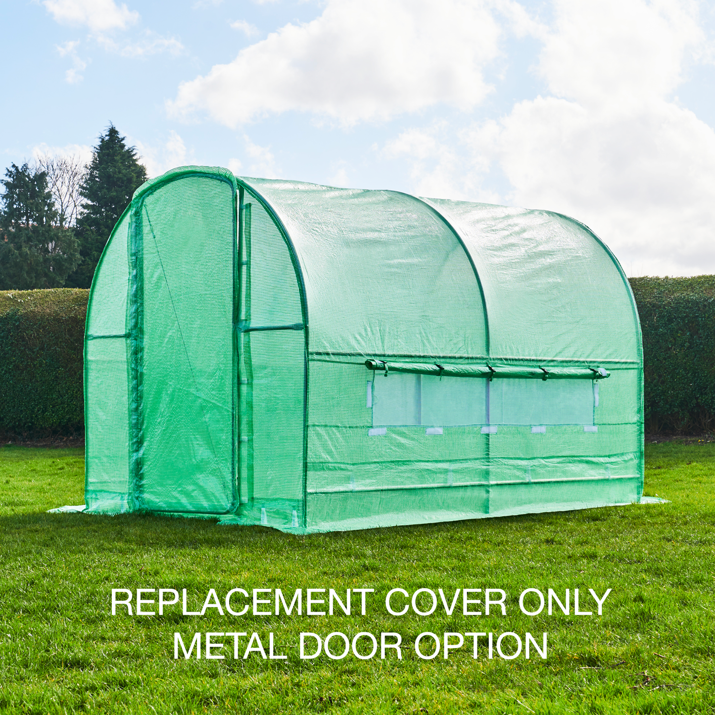 3m Replacement Polytunnel cover - Metal Door