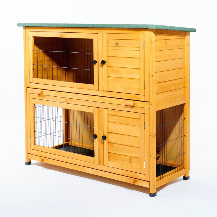 Double Rabbit Hutch Rabbit Houses Feel Good UK