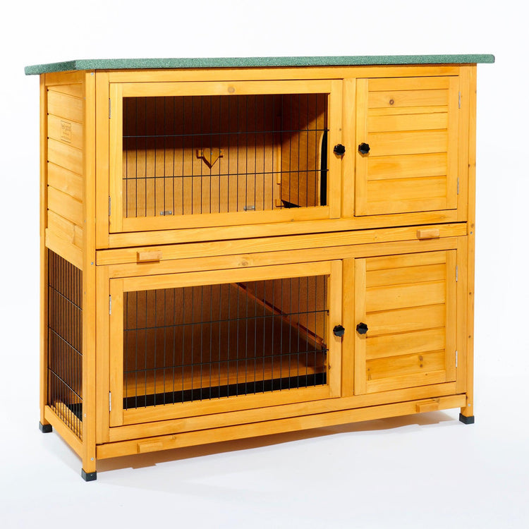 Double Rabbit Hutch Rabbit Houses Feel Good UK